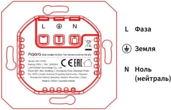 Умная розетка Aqara Wall Outlet H2 EU белый (WP-P01D) - фото 5