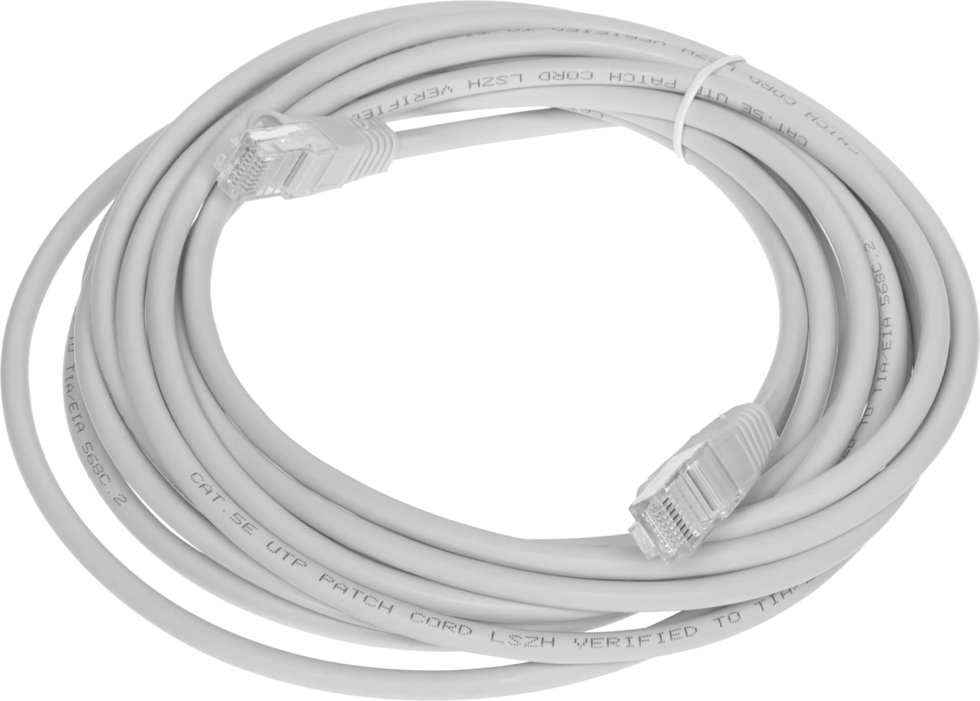Патч-корд Buro UTP-5E-5M-G-LSZH UTP cat.5E 5м серый RJ-45 (m)-RJ-45 (m) - фото 4