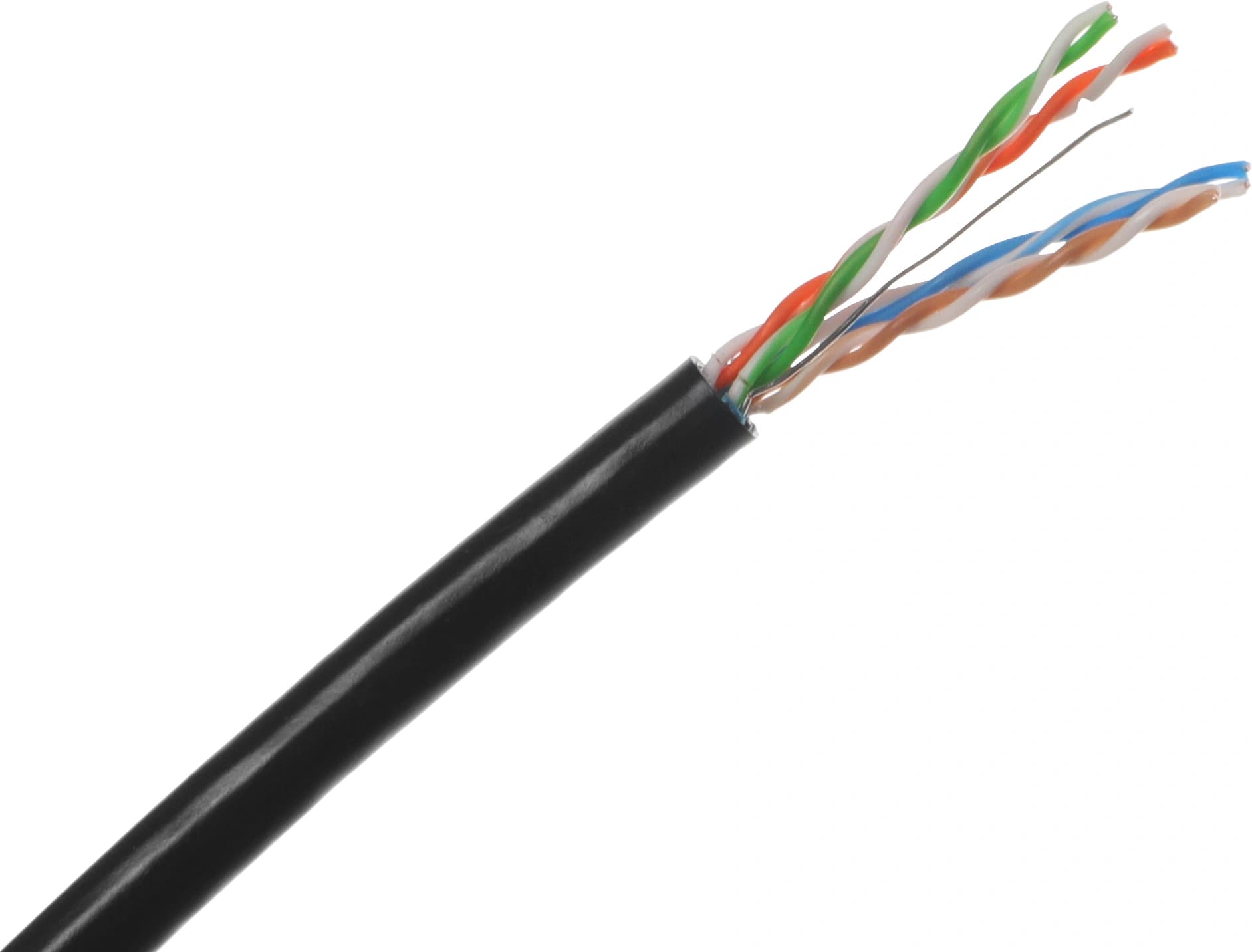 Кабель информационный NTSS NTSS-OUT-FTP4-5Е-PE-BL кат.5E FTP 4 пары 24AWG PE внешний 305м черный - фото 4