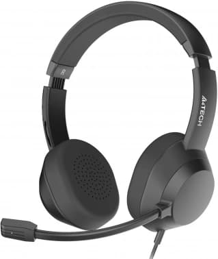 Наушники с микрофоном A4Tech Fstyler FH150U черный 2м накладные USB оголовье (FH150U BLACK) - фото 5