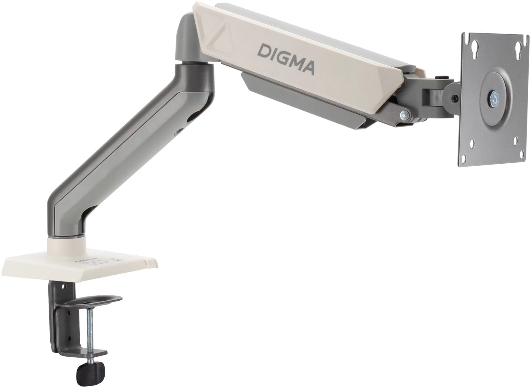 Кронштейн для мониторов ЖК Digma D-MM101 серый 17"-32" макс.9кг крепление к столешнице поворот и наклон - фото 4