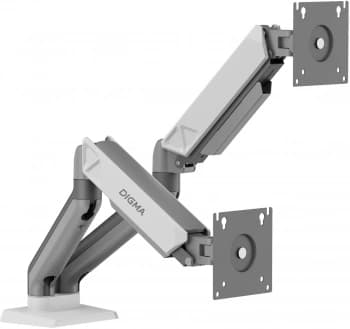 Кронштейн для мониторов ЖК Digma D-MM102D серый 17"-32" макс.9кг крепление к столешнице поворот и наклон - фото 2