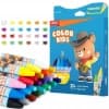 Восковые мелки Deli EC221-24 Color Kids трехгр. 24цв. (24шт) дл.75мм д.11мм картон.кор./европод. - фото 3