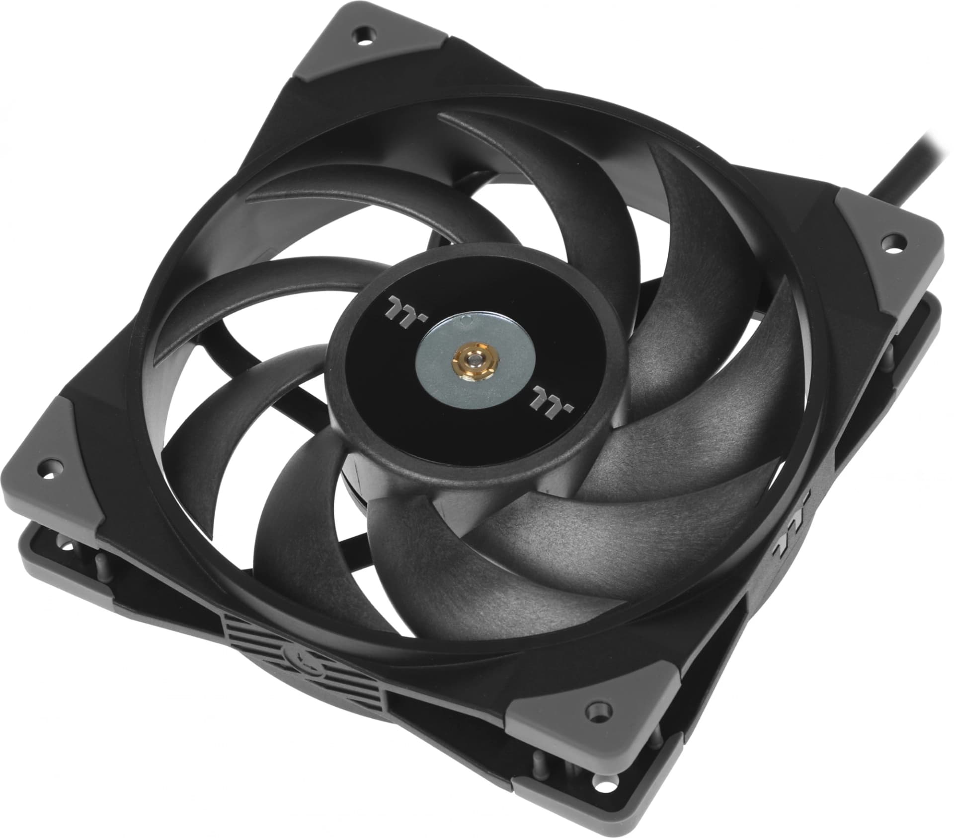Вентилятор для корпуса Thermaltake Toughfan 12 120х120x25 черный 4-pin 22.3дБ (CL-F117-PL12BL-A) Ret - фото 4