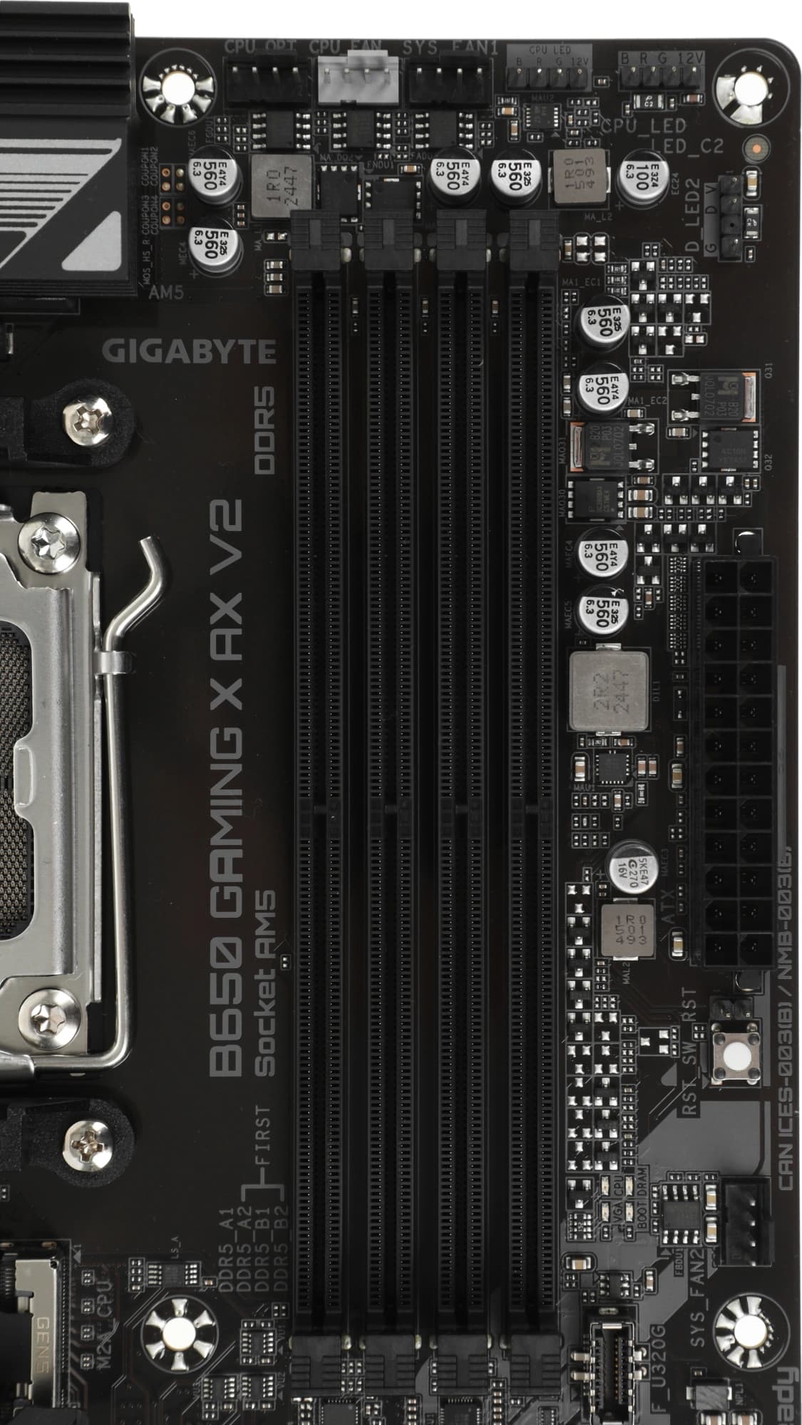 Материнская плата Gigabyte B650 GAMING X AX V2 Socket AM5 AMD B650 4xDDR5 ATX AC`97 8ch(7.1) 2.5Gg RAID+HDMI+DP - фото 3