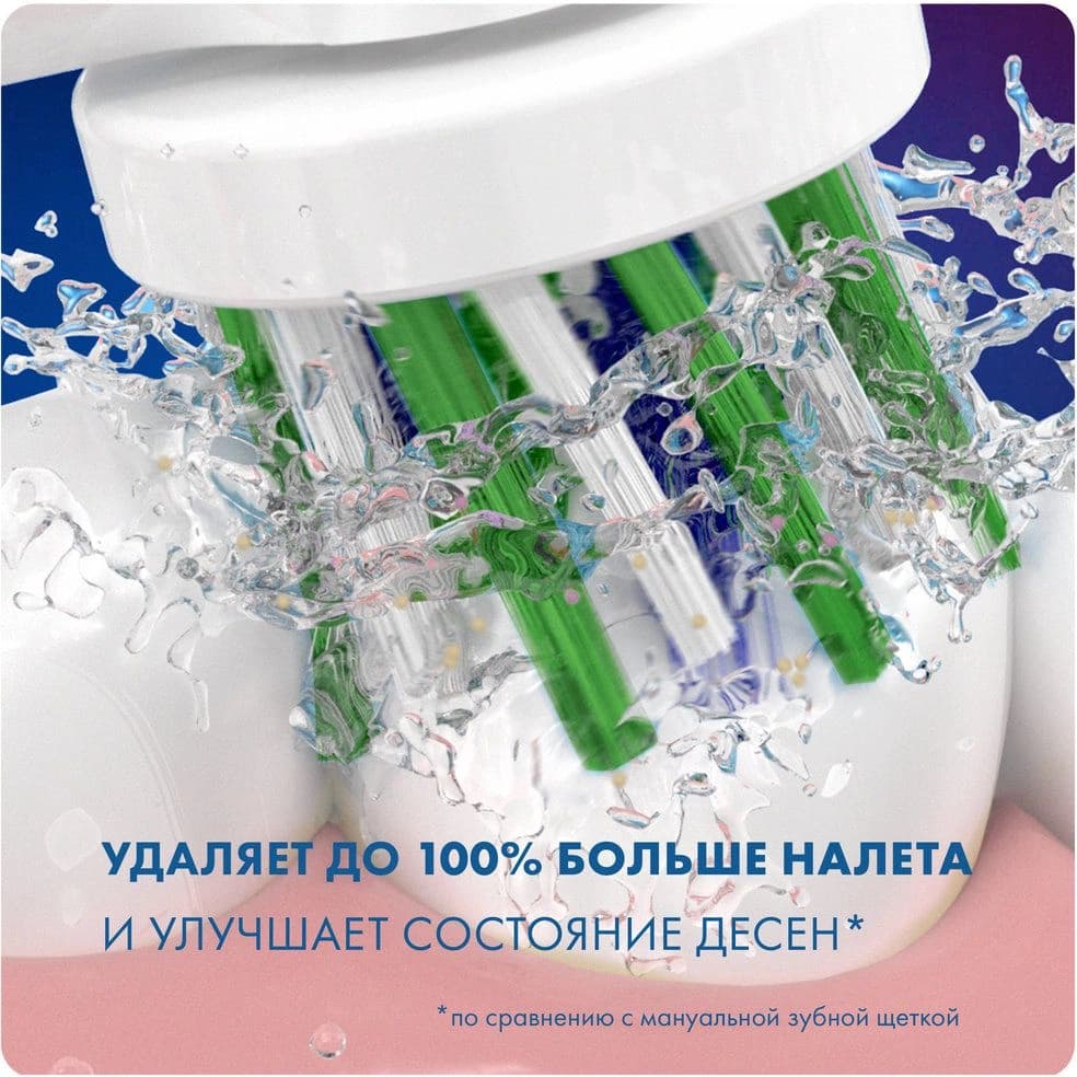 Насадка для зубных щеток Oral-B Cross Action (упак.:6шт) - фото 4