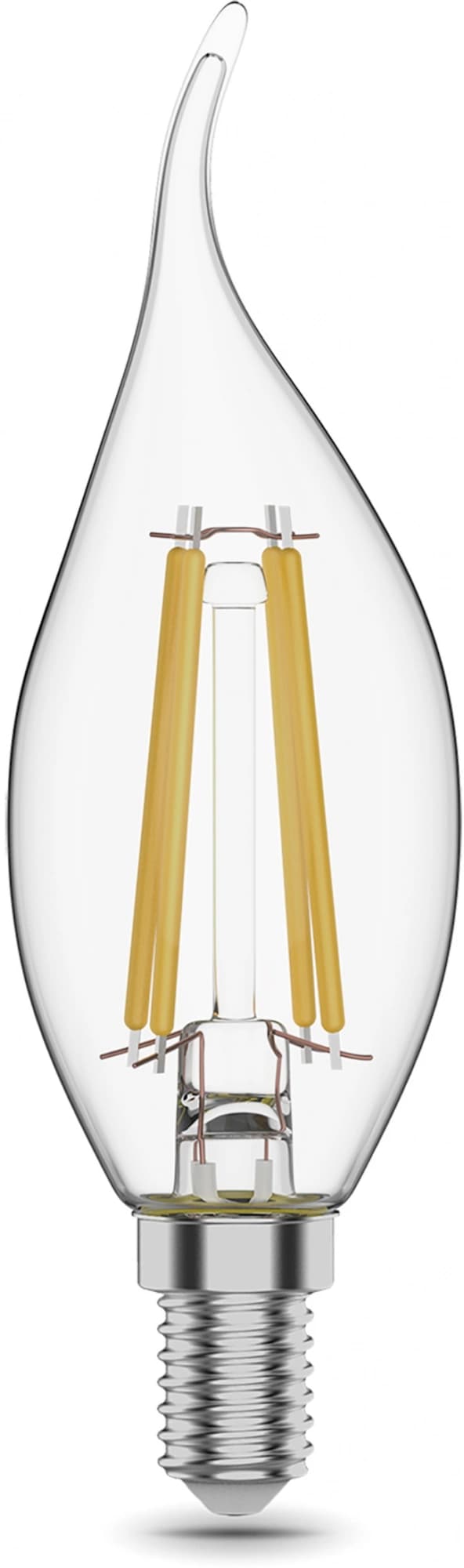 Лампа филам. Gauss Filament 11Вт цок.:E14 свеча 220B св.свеч.бел.нейт. CF35 (упак.:1шт) (104801211) - фото 2