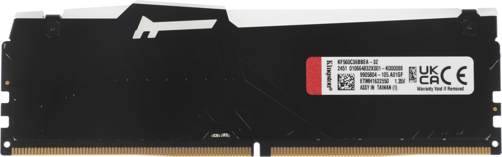 Память DDR5 32GB 6000MHz Kingston KF560C36BBEA-32 Fury Beast Black Expo RGB RTL Gaming PC5-48000 CL36 DIMM 288-pin 1.35В kit dual rank с радиатором Ret - фото 4