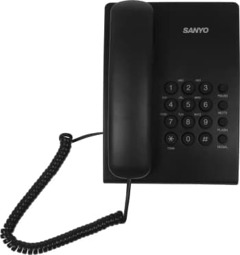 Телефон проводной Sanyo RA-S204B черный - фото 2