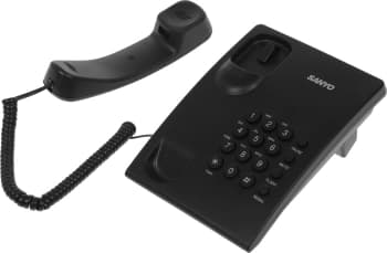 Телефон проводной Sanyo RA-S204B черный - фото 5