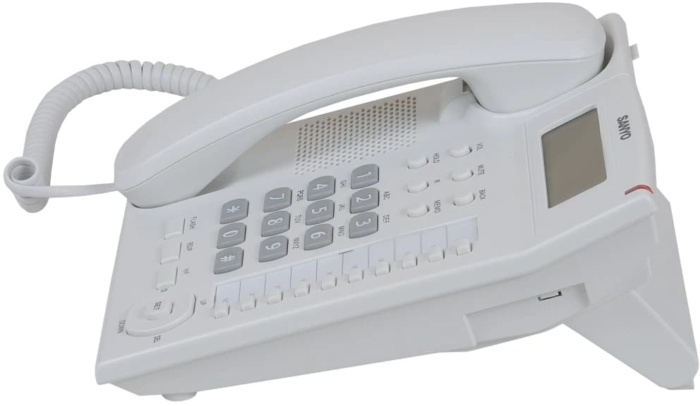 Телефон проводной Sanyo RA-S517W белый - фото 3
