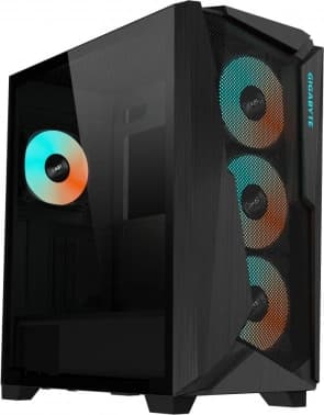 Корпус Gigabyte GB-C301G черный без БП ATX 3x120mm 5x140mm 2xUSB3.0 audio bott PSU - фото 2