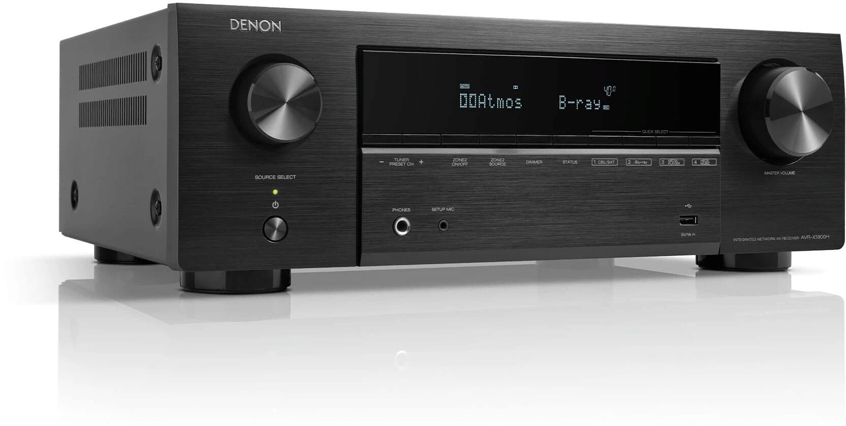 Ресивер AV Denon AVRX-1800HBK 7.2 черный - фото 4