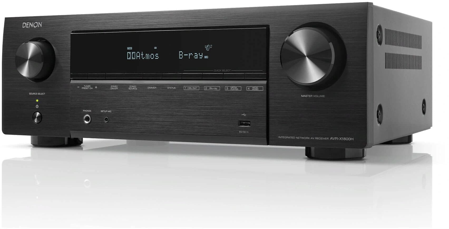 Ресивер AV Denon AVRX-1800HBK 7.2 черный - фото 3