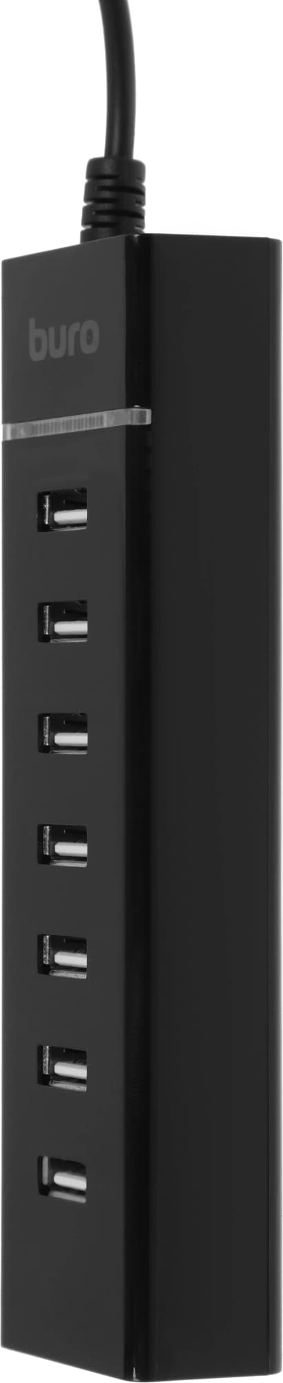 Разветвитель USB-C Buro BPH-C-P107 7порт. черный (BU-USBC-HUB-7U2) - фото 4