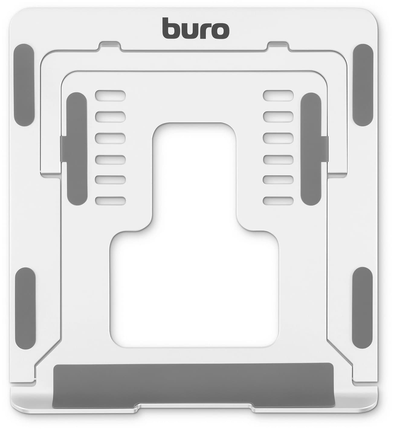 Подставка для ноутбука Buro BU-LS120 238x17x215мм 450г алюминий серебристый - фото 4
