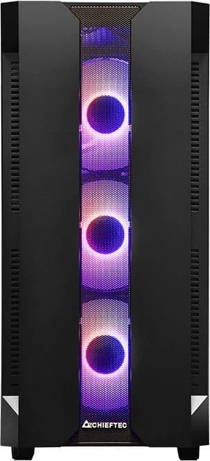 Корпус Chieftec Hunter черный без БП ATX 4x120mm 4x140mm 2xUSB3.1 audio bott PSU - фото 4