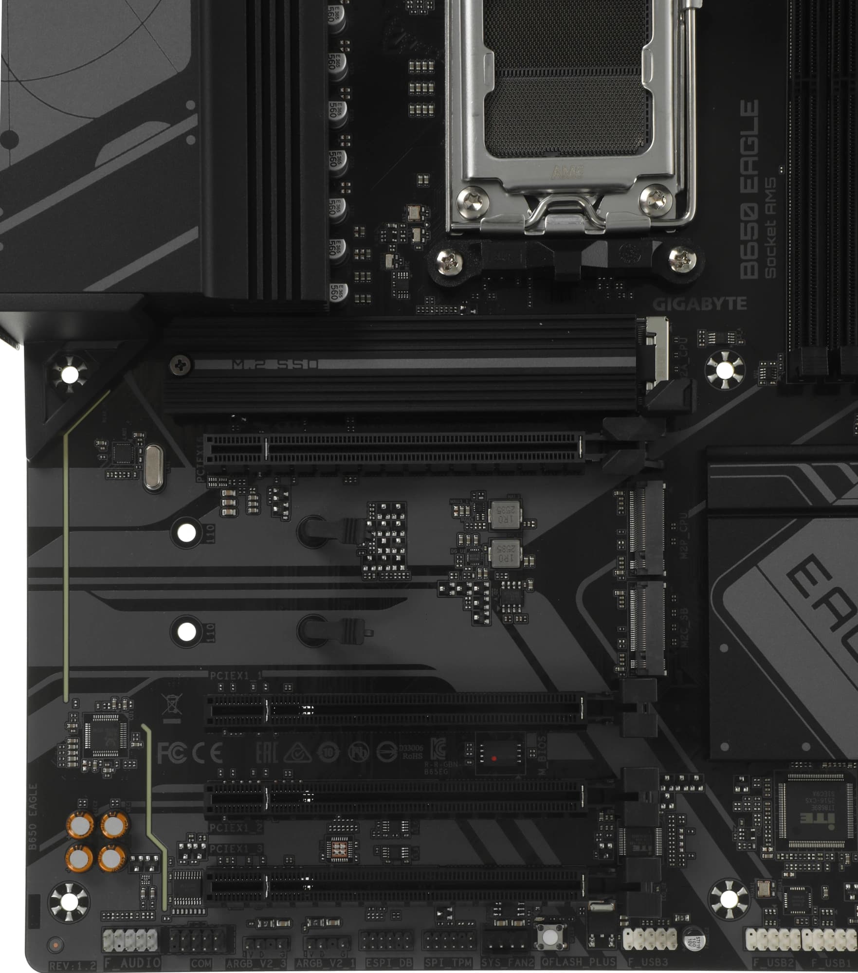 Материнская плата Gigabyte B650 EAGLE Socket AM5 AMD B650 4xDDR5 ATX AC`97 8ch(7.1) GbLAN RAID+HDMI+DP - фото 3