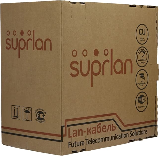 Кабель сетевой информационный Suprlan Standard 01-1028-1 кат.5E FTP 4 пары 24AWG PE внешний 305м черный - фото 4