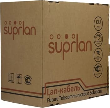 Кабель сетевой информационный Suprlan Standard 01-1028-1 кат.5E FTP 4 пары 24AWG PE внешний 305м черный - фото 5