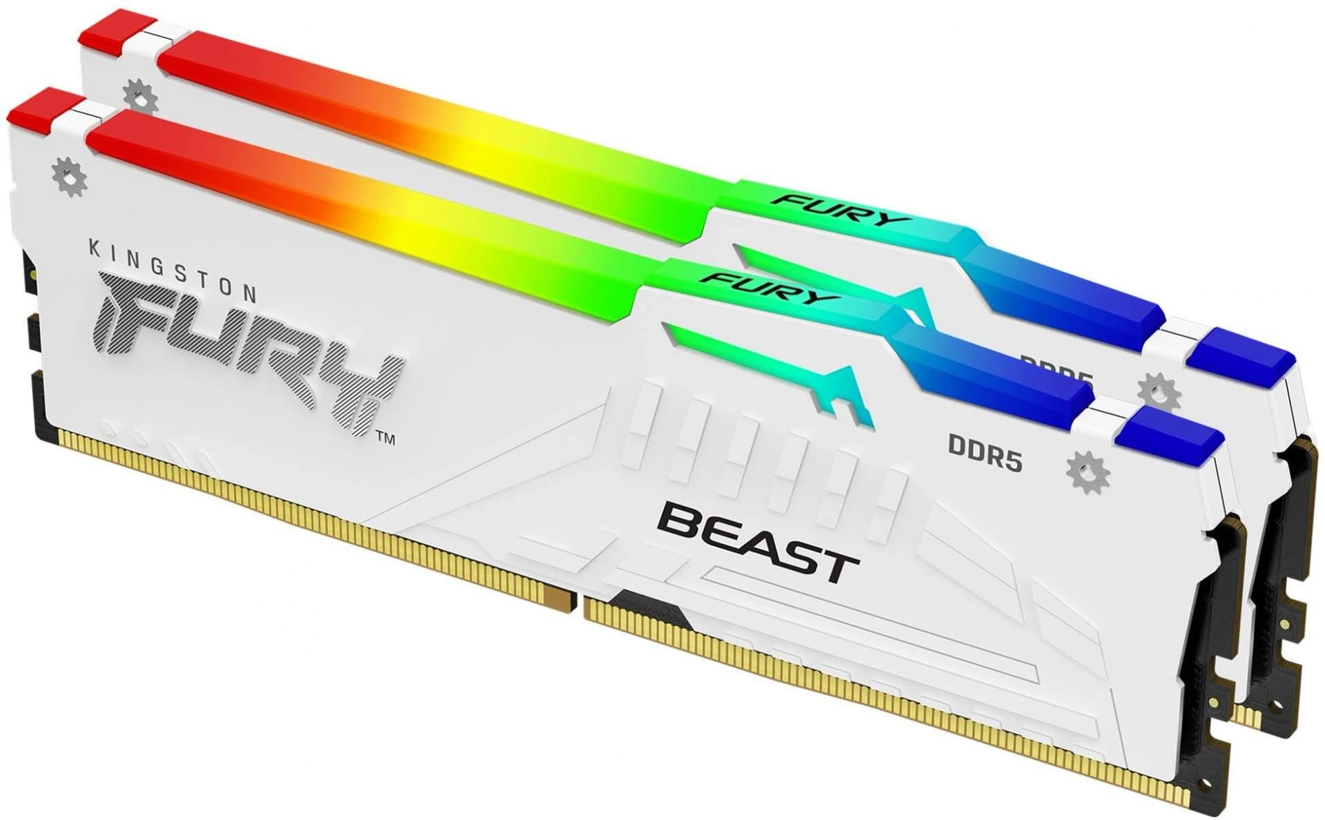 Память DDR5 2x32GB 5600MHz Kingston KF556C36BWEAK2-64 Fury Beast RGB RTL Gaming PC5-44800 CL36 DIMM 288-pin 1.25В kit single rank с радиатором Ret - фото 4