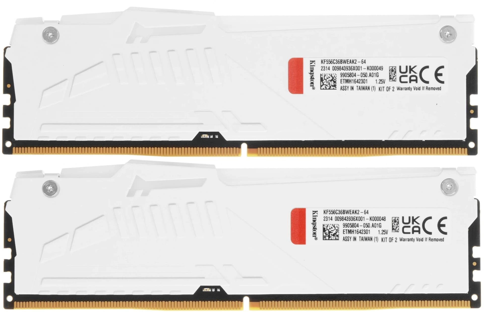 Память DDR5 2x32GB 5600MHz Kingston KF556C36BWEAK2-64 Fury Beast RGB RTL Gaming PC5-44800 CL36 DIMM 288-pin 1.25В kit single rank с радиатором Ret - фото 5