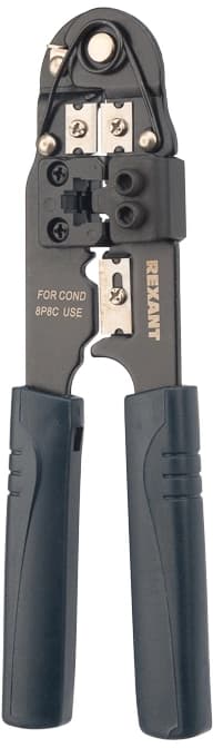 Инструмент обжимной Rexant HT-210N 12-3451 для RJ-45 черный - фото 4