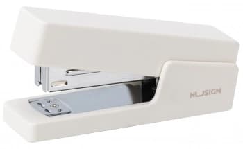 Степлер Deli ENS084 WHITE Nusign 24/6 26/6 (20листов) белый 100скоб коробка - фото 2