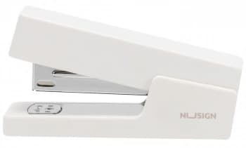 Степлер Deli ENS084 WHITE Nusign 24/6 26/6 (20листов) белый 100скоб коробка - фото 5