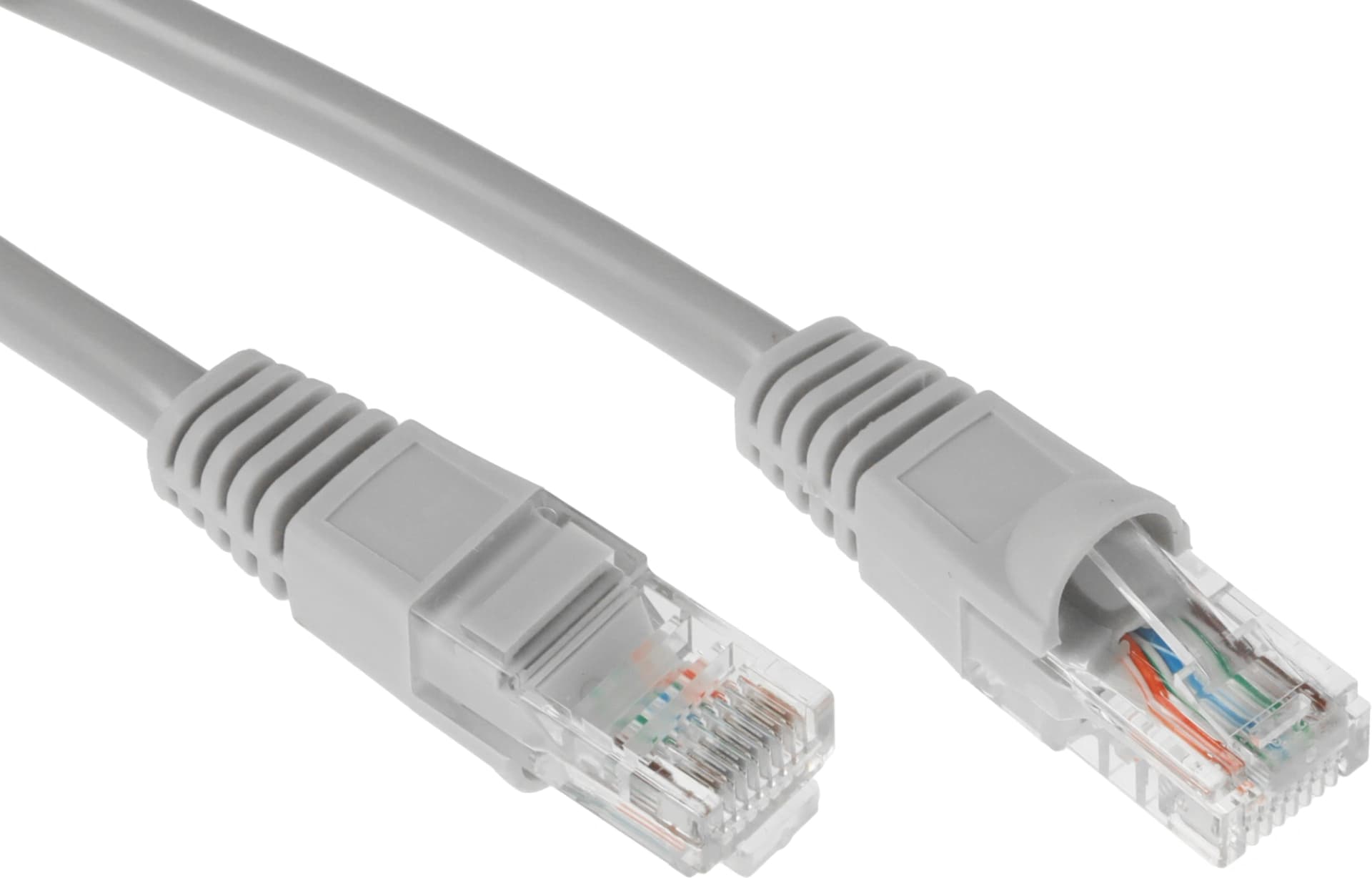 Патч-корд KingPrice KP-PC-c5e-5m-g 1Гбит/с UTP 4 пары cat.5E CCA molded 5м серый RJ-45 (m)-RJ-45 (m) - фото 3