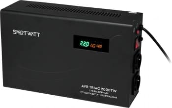 Стабилизатор напряжения Smartwatt AVR Triac 2000TW 2000ВА черный - фото 2