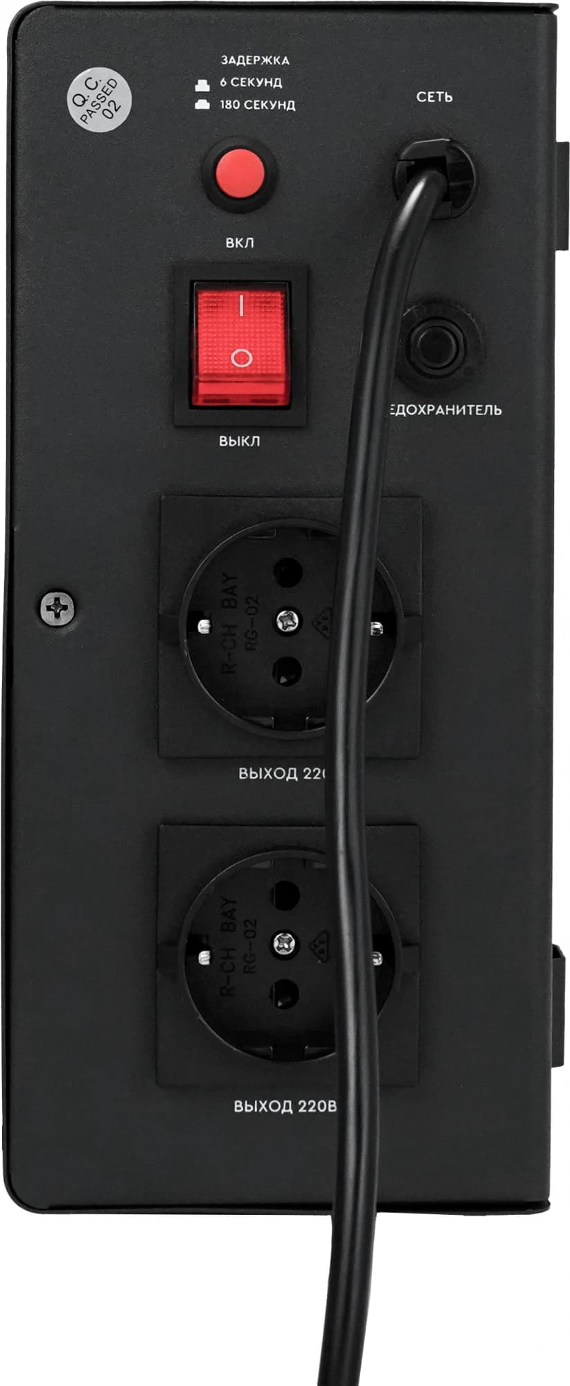 Стабилизатор напряжения Smartwatt AVR Triac 2000TW 2000ВА черный - фото 3