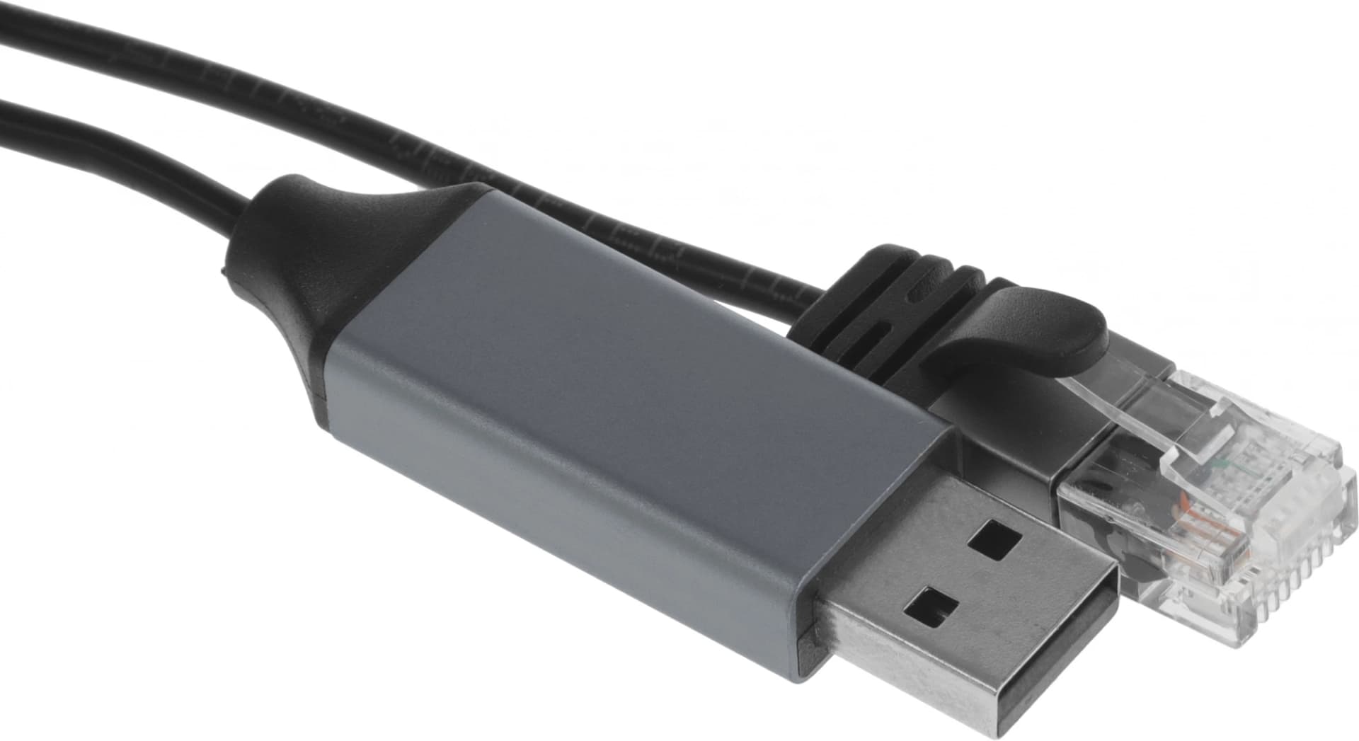 Кабель Buro BU-USB-A-LAN100-2m USB 2.0 A(m) RJ-45 (m) 2м (пакет) - фото 2