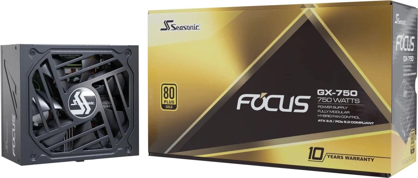 Блок питания Seasonic ATX 750W Focus GX-750 80+ gold (20+4pin) APFC 135mm fan 10xSATA Cab Manag RTL - фото 3