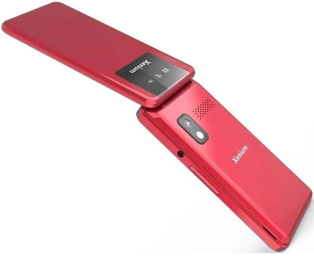 Мобильный телефон Xenium X600 красный раскладной 2Sim 2.4" 240x320 Nucleus 0.3Mpix GSM900/1800 MP3 FM microSD max32Gb - фото 4