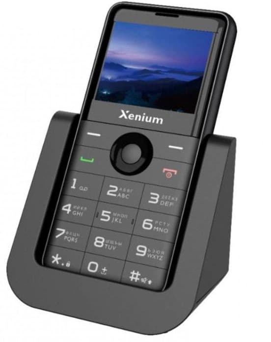 Мобильный телефон XENIUM X700 черный моноблок 2Sim 2.31" 240x320 Nucleus 0.3Mpix GSM900/1800 MP3 FM microSD max32Gb - фото 4