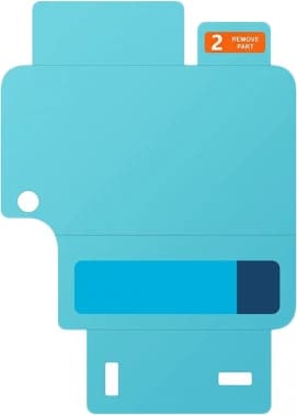 Защитная пленка для экрана Samsung прозрачный для Samsung Galaxy Z Flip6 прозрачная 2шт. (EF-UF741CTEGRU) - фото 5