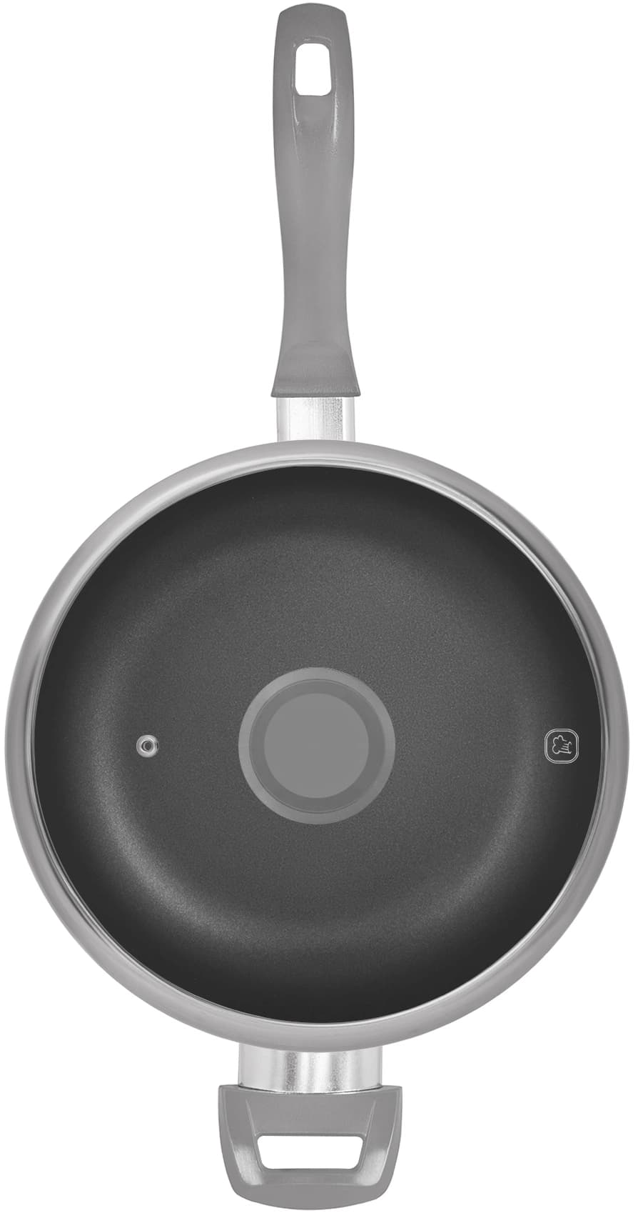 Сотейник Rondell Lumiere RDA-596 4.8л. d=26см (с крышкой) серый - фото 4