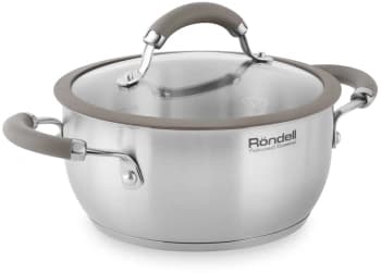 Кастрюля Rondell Balance RDS-755 5л. d=24см (с крышкой) стальной - фото 2