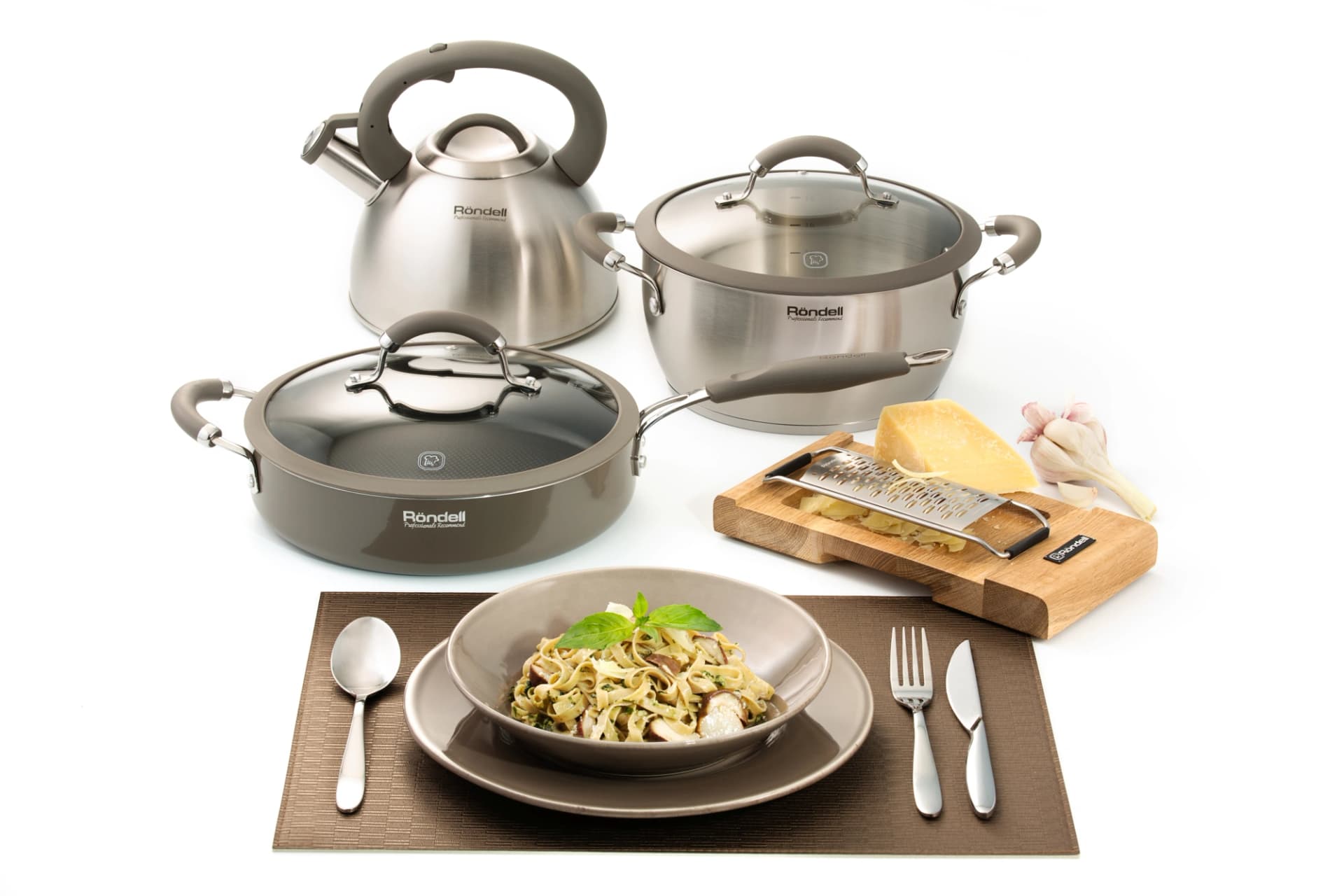 Кастрюля Rondell Balance RDS-755 5л. d=24см (с крышкой) стальной - фото 3