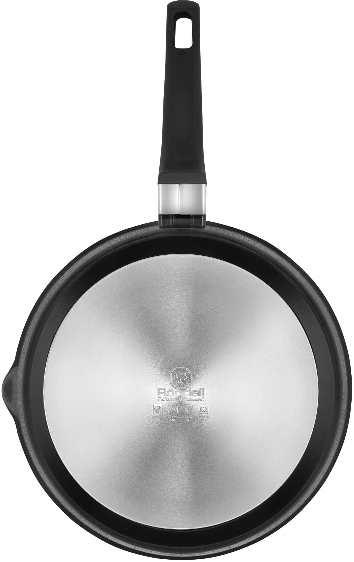 Сотейник Rondell Escurion RDA-871 4.0л. d=28см (с крышкой) черный - фото 5