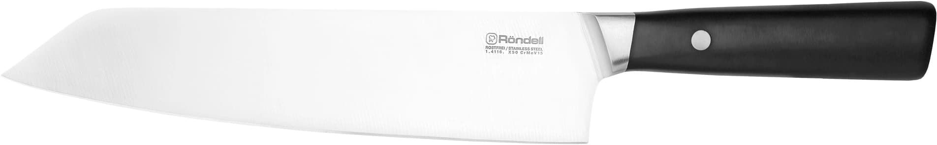 Набор ножей кухон. Rondell Spata RD-1132 компл.:6предм. с подставкой черный подар.коробка - фото 3