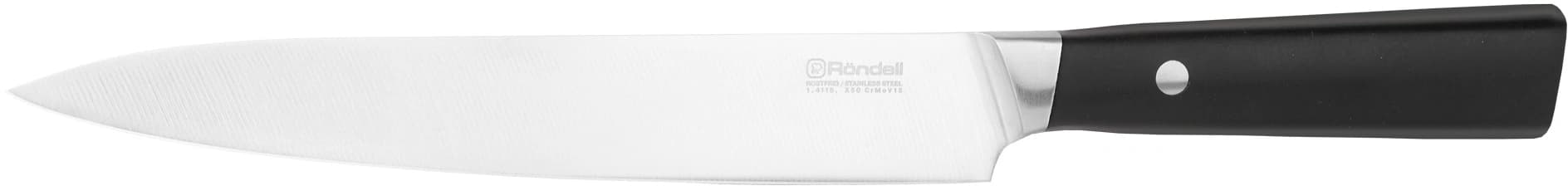 Набор ножей кухон. Rondell Spata RD-1132 компл.:6предм. с подставкой черный подар.коробка - фото 5