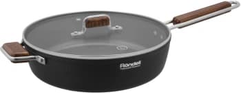 Сотейник Rondell Fjord RDA-1799 4.0л. d=28см (с крышкой) черный - фото 2