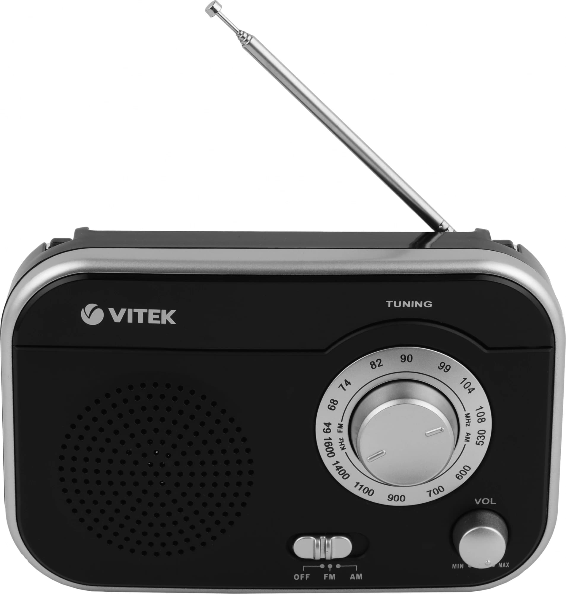 Радиоприемник настольный Vitek VT-3593 черный - фото 3