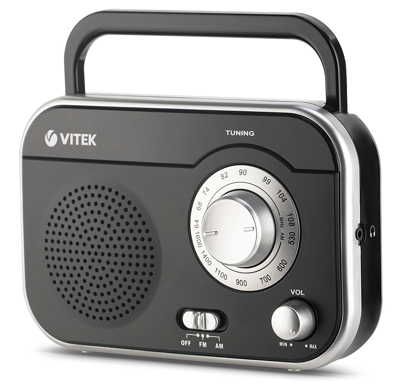 Радиоприемник настольный Vitek VT-3593 черный - фото 4
