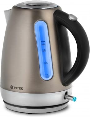 Чайник электрический Vitek VT-7025 1.7л. 2100Вт бронзовый корпус: металл/пластик - фото 5