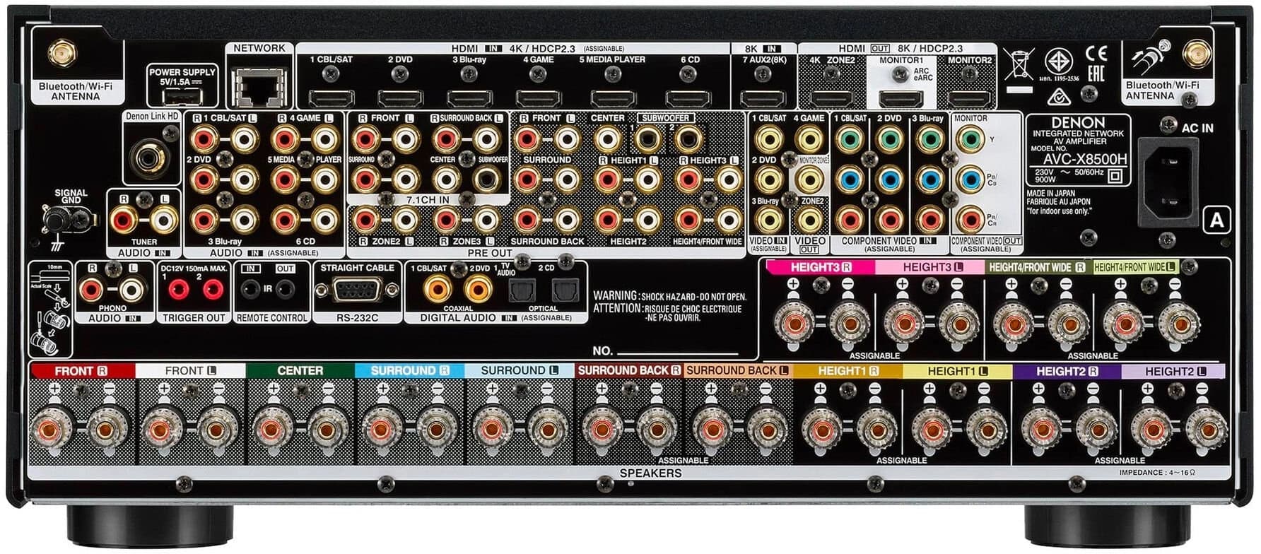 Ресивер AV Denon AVC-X8500HA 13.2 черный - фото 3