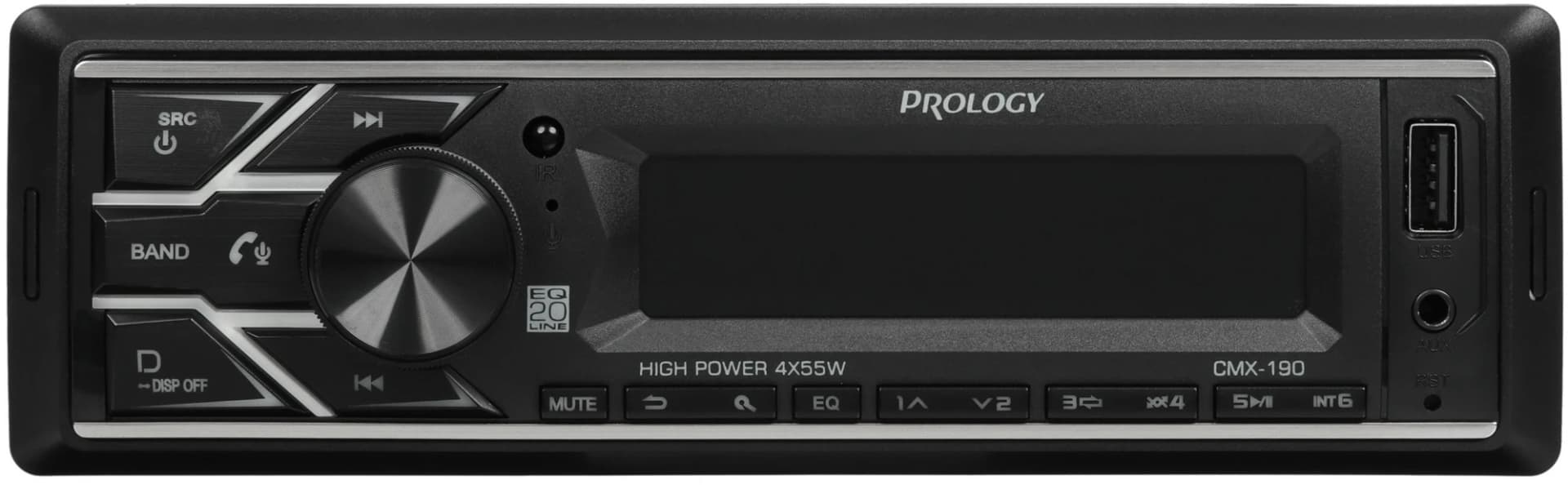 Автомагнитола Prology CMX-190 1DIN 4x55Вт v4.2 AUX 1 ПДУ (PRCMX190)