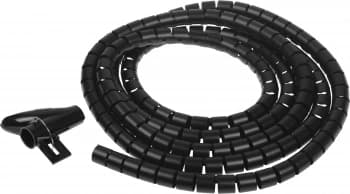 Кабельный органайзер Buro BU-CABORG-2X300 Spiral Hose 20x3000мм черный - фото 2